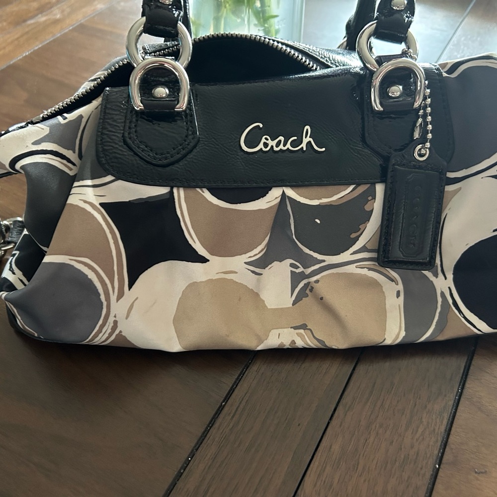 Coach Black and Gray Women's Bag
